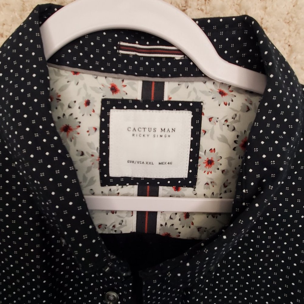 Cactus Man Navy Blue shirt